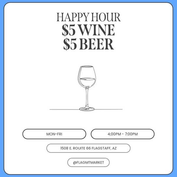 Happy Hour Mon-Friday 4:00 PM - 7:00PM
