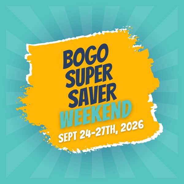 SUPER SAVER Weekend - September 2026