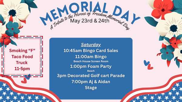Memorial day weekend