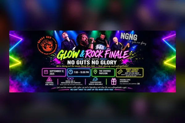 🎉🔥 Glow & Rock Finale – Live with No Guts No Glory! 🔥🎉