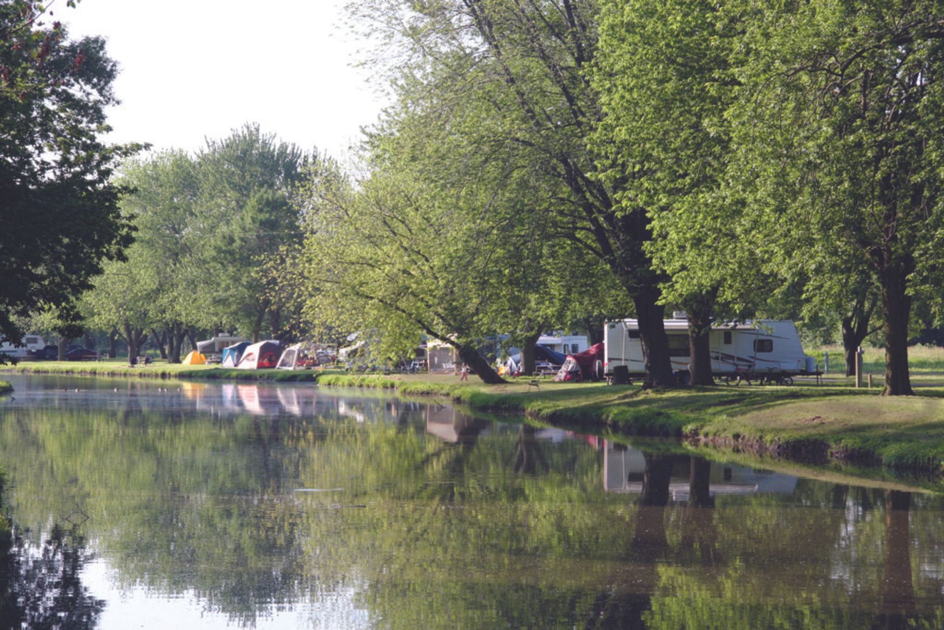 Sun Retreats Rock River