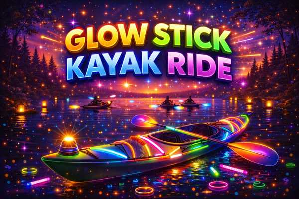 Glow Stick Kayak Ride