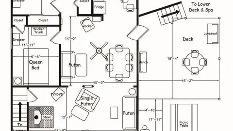 Cabin 16 Lodge Upstairs 2-Bedroom — image 6 of 6