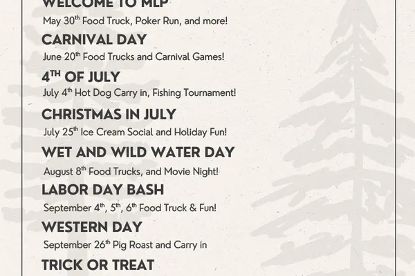 MLP 2026 CALENDAR OF EVENTS