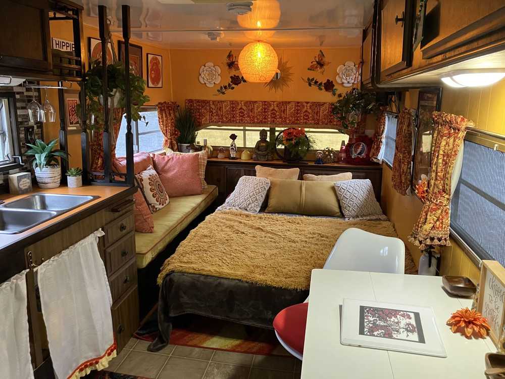"Begonia" Grateful Dead Themed Vintage Camper