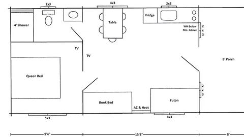 1 Bedroom Cabin with Loft — image 5 of 5