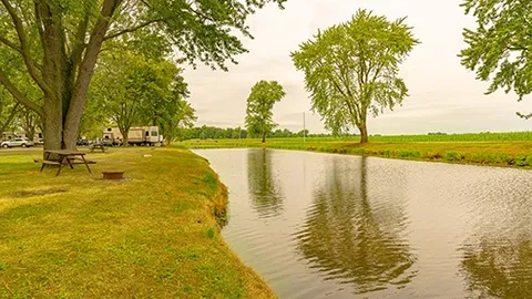 Deluxe Waterfront Water & Electric 30amp RV Site — image 1 of 5