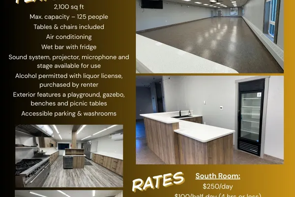 Hall Rentals available in Rosemary