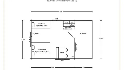Waterfront Dry Studio Cabin — image 5 of 5