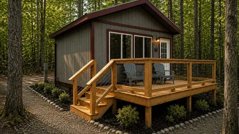 Area F Lodging: Deluxe Cabin - Furnished 16' x 24' — image 1 of 14