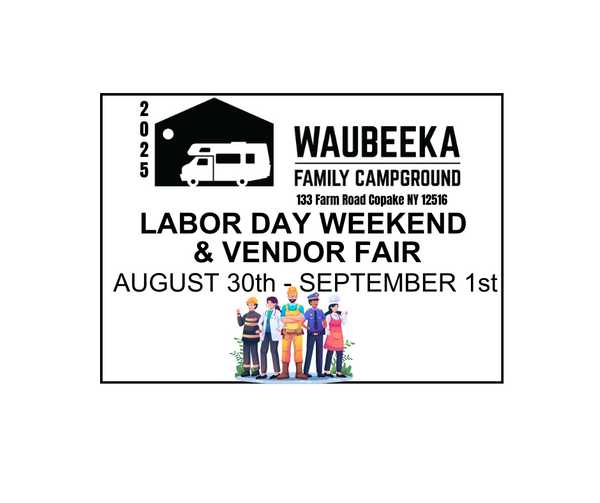 Labor Day Weekend & Vendor Fair