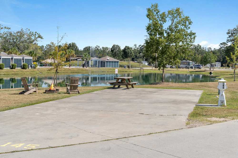 Waterview Back-In Full Hook Up RV Site
