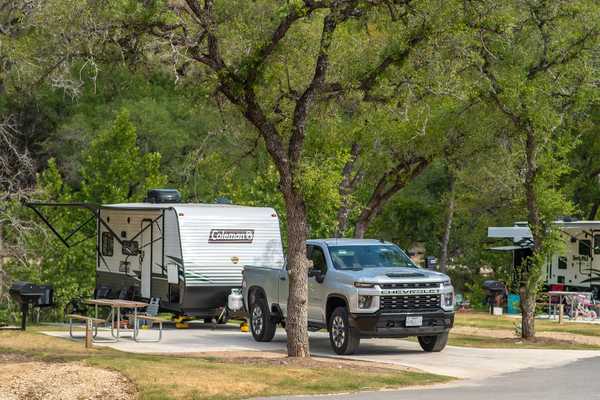 Red Carpet Back-In RV (Unlevel)