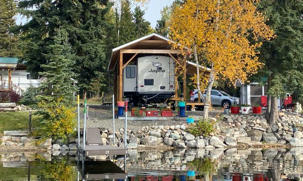 Lakefront Full Hook-Up RV Site with private dock