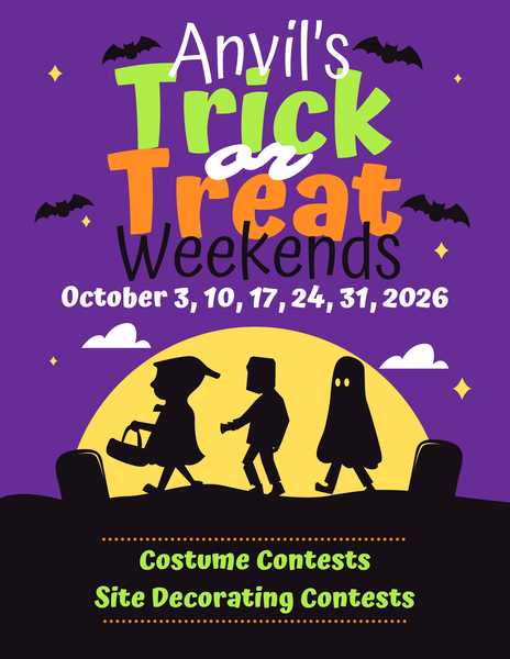 Anvil Trick or Treat Weekends