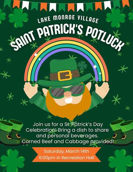 St. Patrick's Potluck