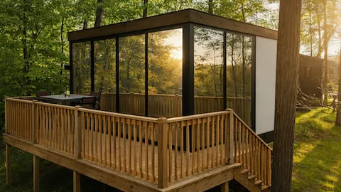 Glass Skylight Tiny Homes:  Skylight Heaven Wooded Area — image 7 of 7