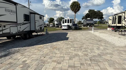 Paver Full Hookup Pull Through RV Site — image 1 of 3
