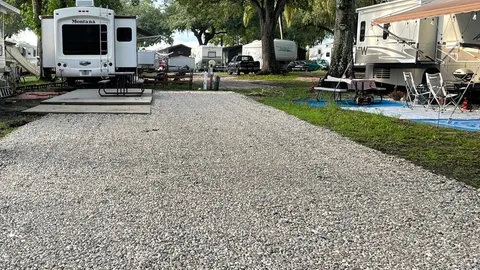 Deluxe Gravel w Concrete Patio, Back-In, 50 Amps, Full Hookups — image 1 of 12