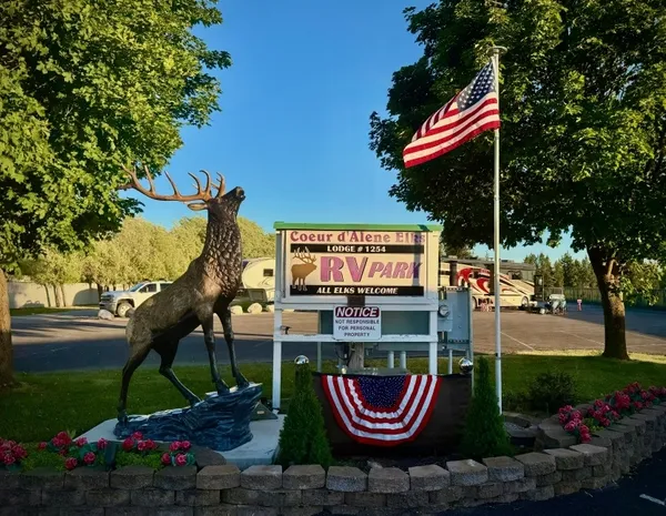 Coeur d'Alene Elks Lodge #1254 "Members Only" RV Park, Coeur d'Alene, Idaho campground