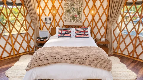 Yurt Y2 – Writer's Retreat with Queen Bed | Sleeps 2 — image 1 of 24