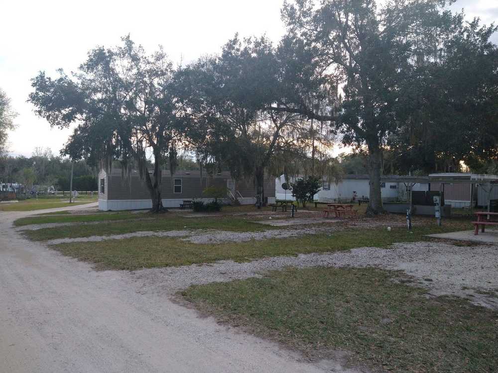 Back-in RV site
