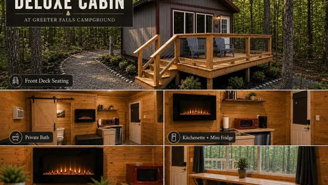 Area F Lodging: Deluxe Cabin - Furnished 16' x 24' — image 14 of 14