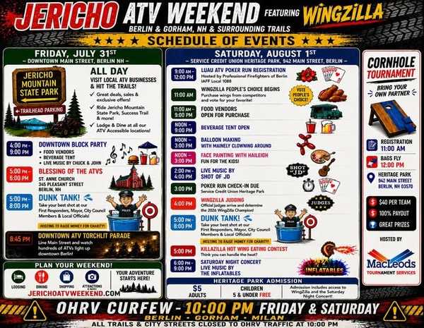 Jericho Weekend Events!