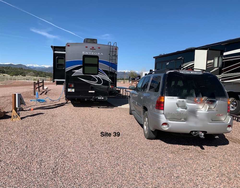 Deluxe RV Site with Patio 30/50 Amp
