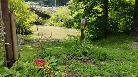 Tent Water Front site  - closed to HWY , Only 1 car — image 2 of 5