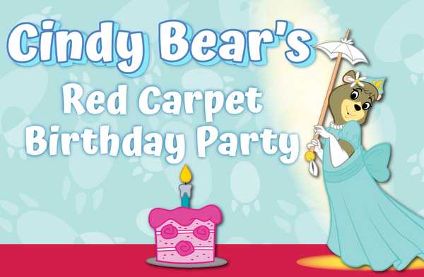 Cindy Bear's Red Carpet Birthday