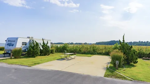 Waterfront Full Hookup Back-In RV Site — image 1 of 10