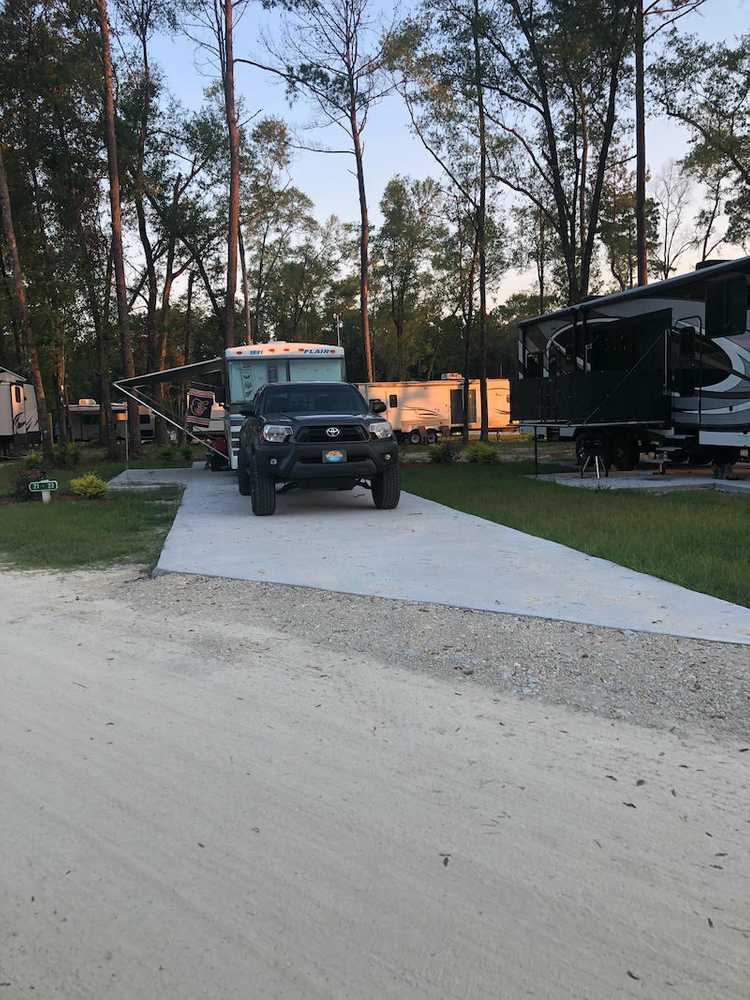 Full Hookup Back-In with Concrete Pad