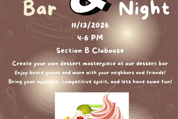 🍰🎲 Dessert Bar & Game Night at Gateway RV Campground! 🎲🍰