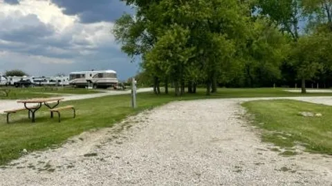Premium Full Hookup Pull-Thru RV Site with Stone Pad — image 1 of 27