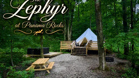 The Zephyr - XL Luxury Tent with Hot Tub & Raised Deck — image 1 of 10