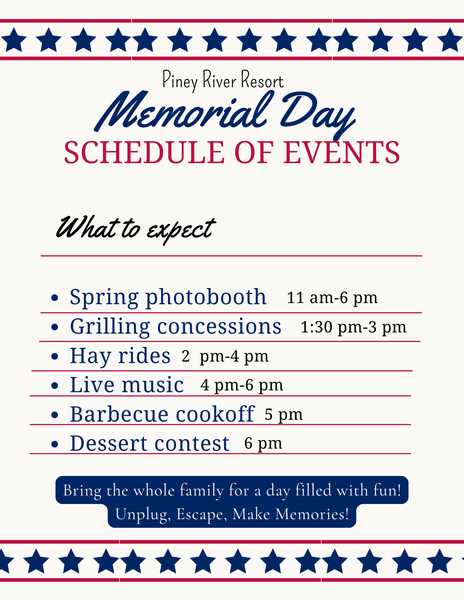 Memorial Day weekend