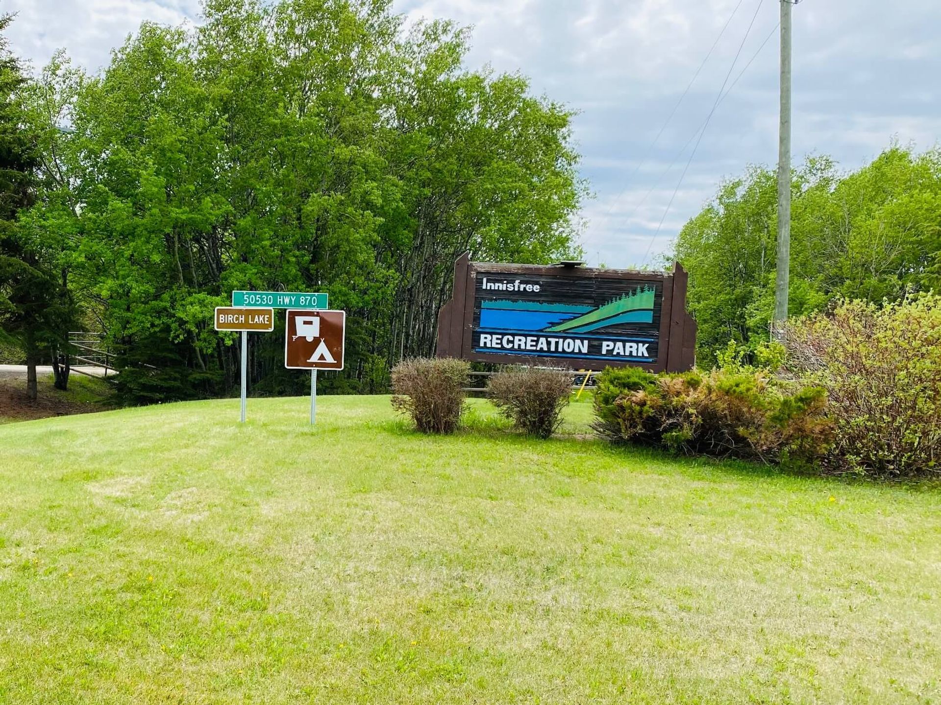 Birch Lake Campground & Recreation Park, Innisfree, Alberta.