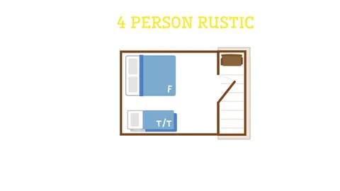 4 Person Rustic Cabin — image 5 of 5