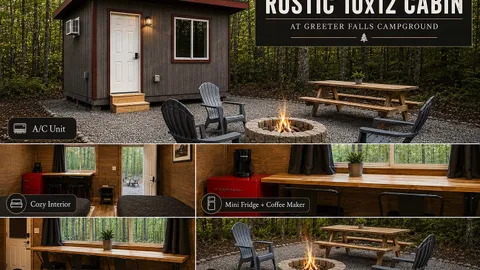 Area C Lodging: Rustic Cabin - Furnished 12' x 10' — image 10 of 10