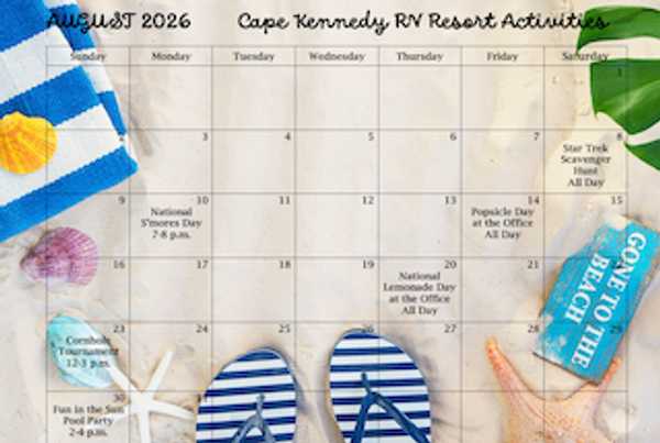 August Event Calendar
