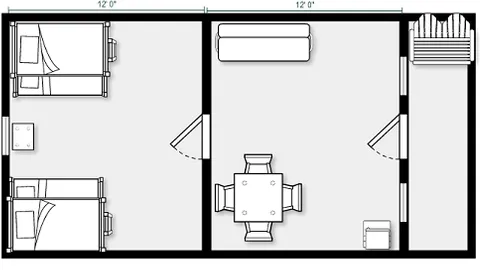 Deluxe 2-Room Cabin — image 6 of 6