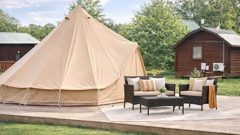Glamping Bell Tent with Electric — image 2 of 3