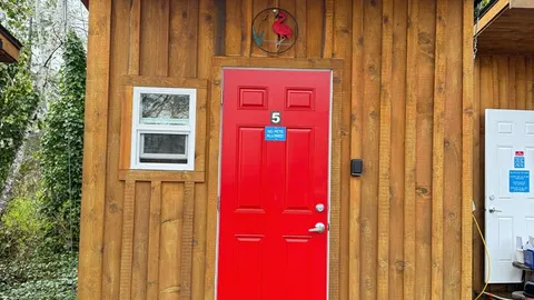 Hut 5 - 1 twin, 1 Double Bunkbeds (No Bedding Included) — image 1 of 3
