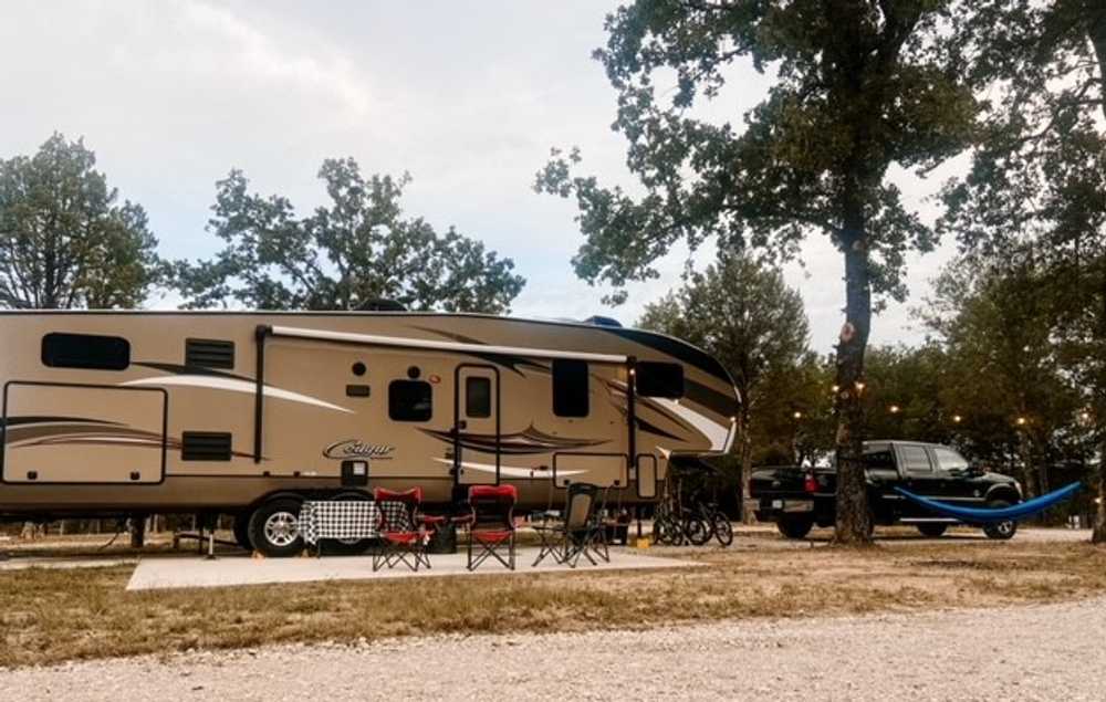 Pull-Thru Concrete RV Site