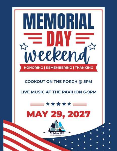 Memorial Day 2027